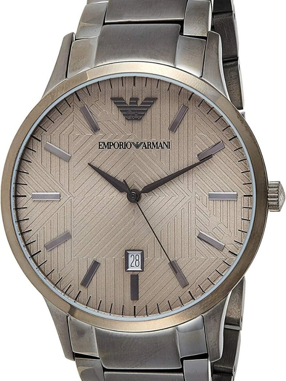 Emporio Armani AR11120 Gray Tone Gray Date Dial Classic Mens Watch